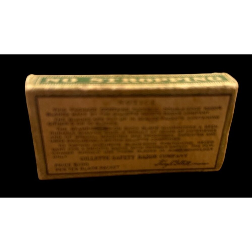 Vtg King C Gillette Razor Blades Antique Shaving Advertising - Picture 4 of 4